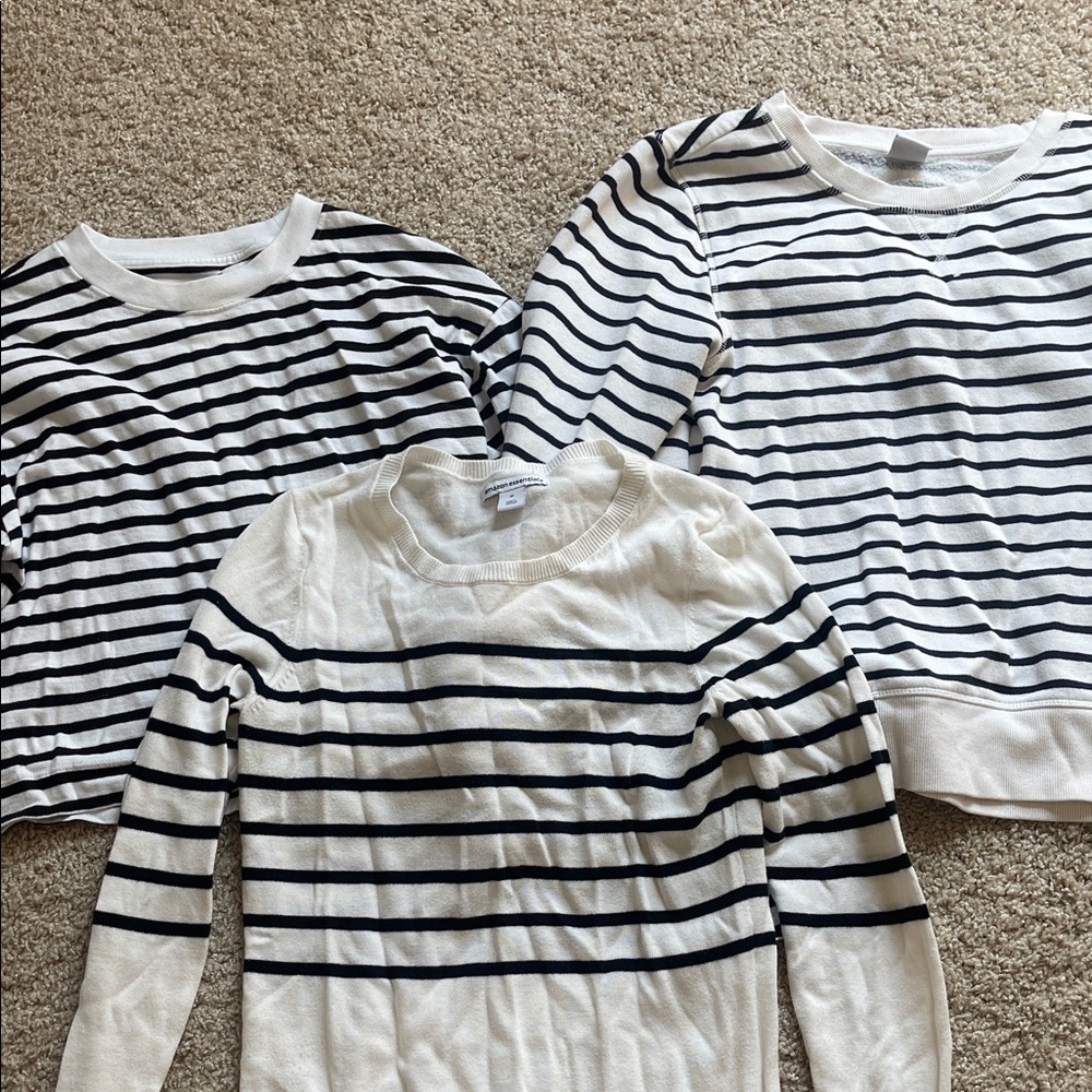 Lot of XS striped tops